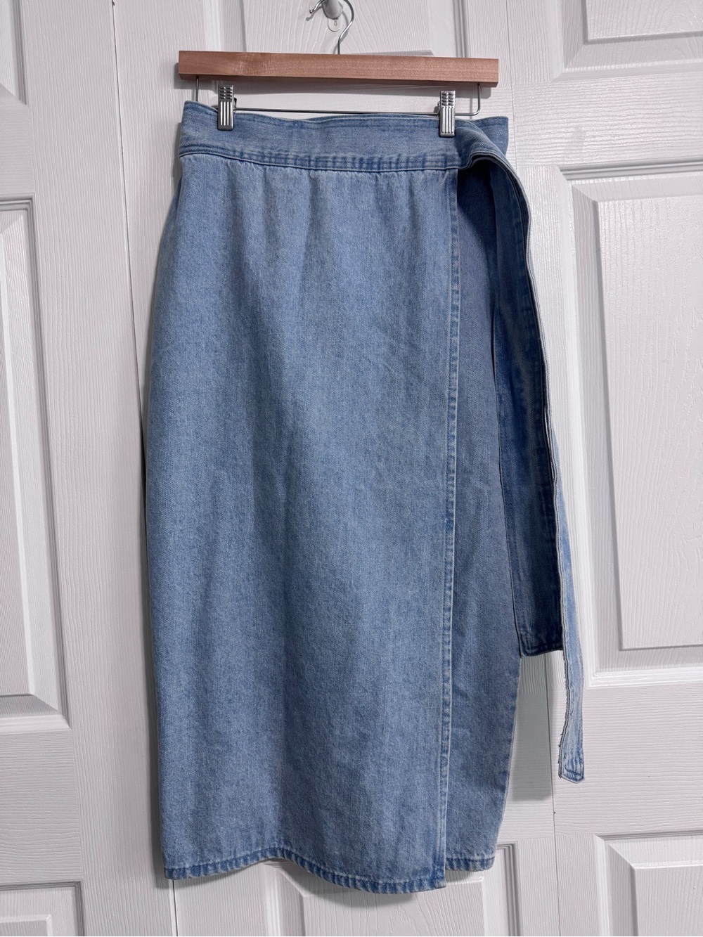 Never Fully Dressed Denim Jaspre Wrap Skirt - Picture 4 of 4